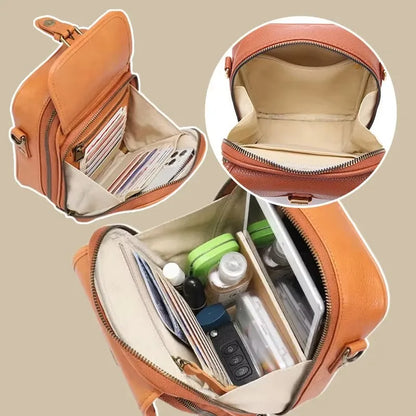 EverydayElite™ Crossbody Bag 🤎 — Timeless Leather, Smart Storage